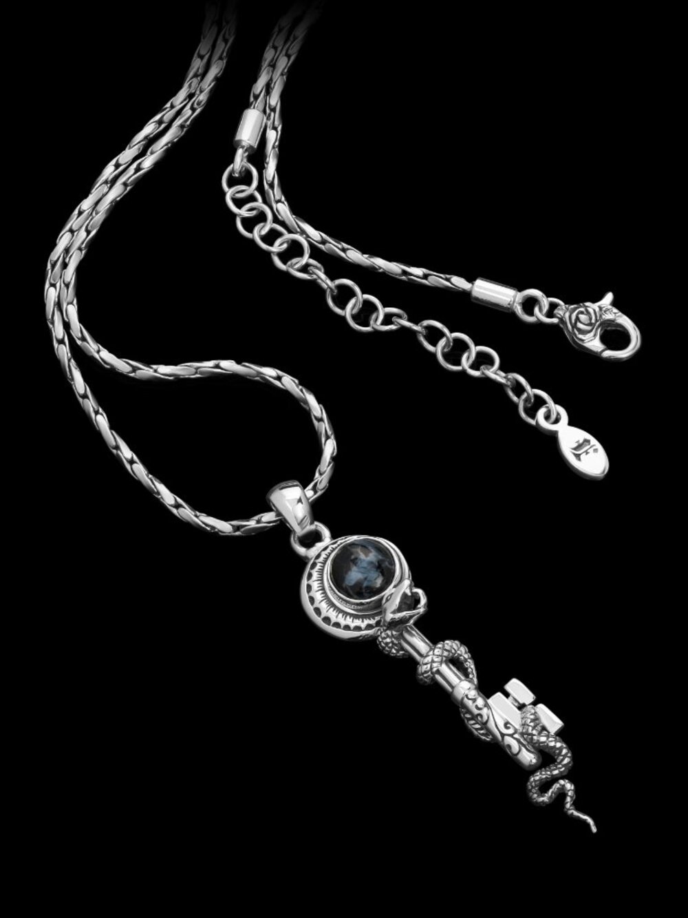 925 Sterling Silver - Serpent Etah Love Necklace